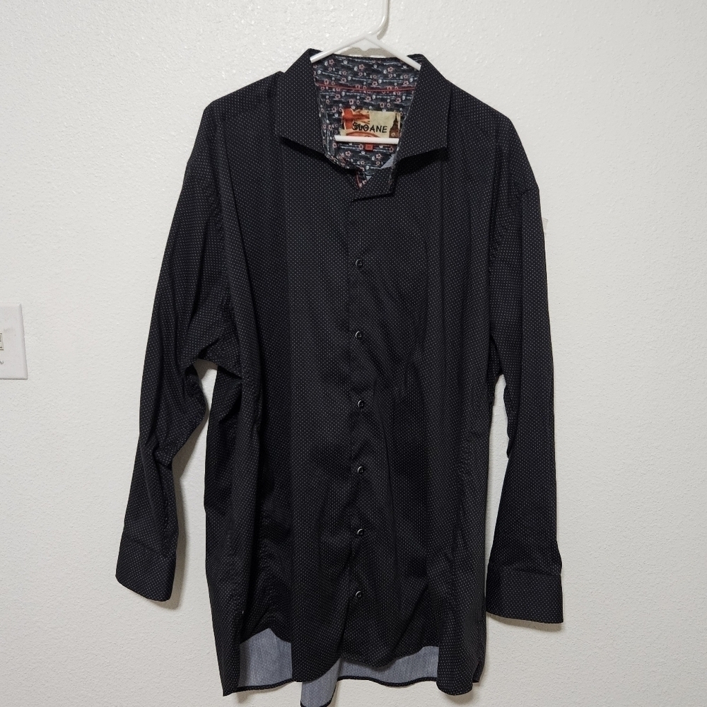 Mens Sloane longs sleeve floral contrasting cuffs size 3x